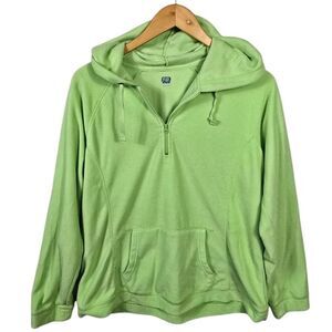 SB ACTIVE Light Green Half-Zip Hoodie Size L